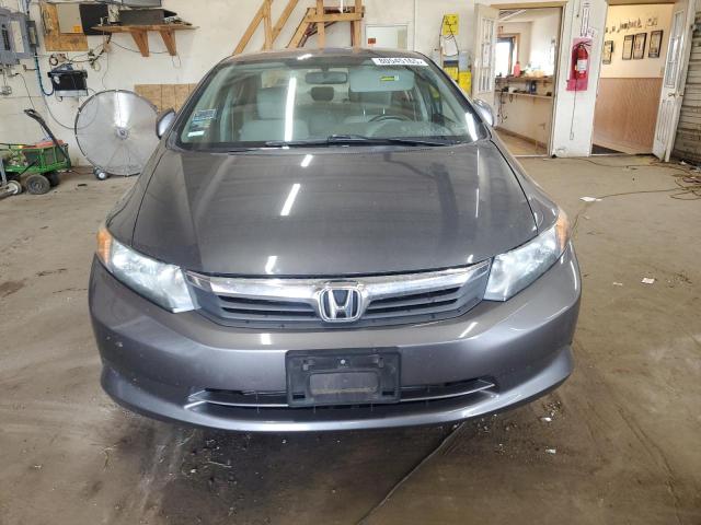 2HGFB2E56CH514814 - 2012 HONDA CIVIC LX GRAY photo 5