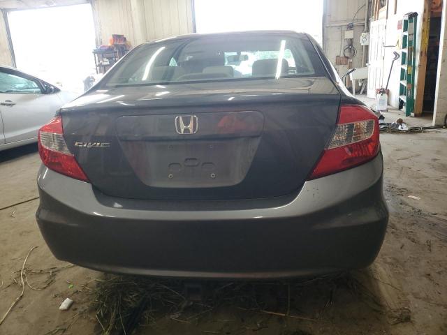 2HGFB2E56CH514814 - 2012 HONDA CIVIC LX GRAY photo 6