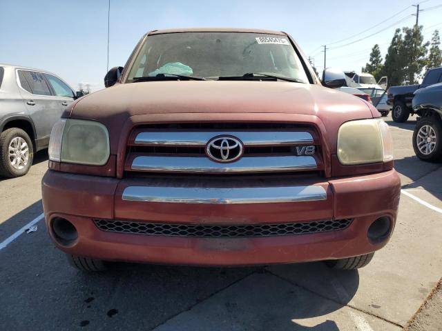 5TBET34175S493870 - 2005 TOYOTA TUNDRA DOUBLE CAB SR5 RED photo 5