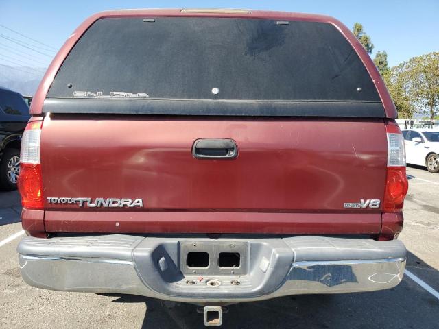 5TBET34175S493870 - 2005 TOYOTA TUNDRA DOUBLE CAB SR5 RED photo 6