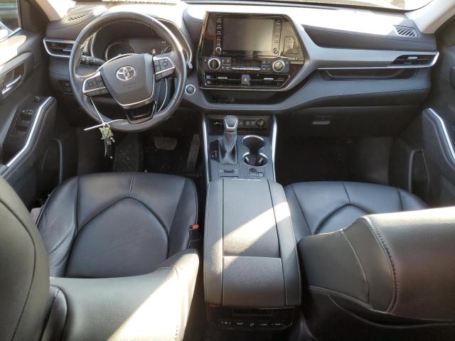 5TDGZRBHXMS531933 - 2021 TOYOTA HIGHLANDER XLE BLACK photo 8
