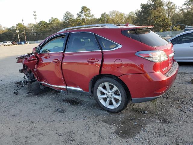 2T2ZK1BA0AC004176 - 2010 LEXUS RX 350 RED photo 2