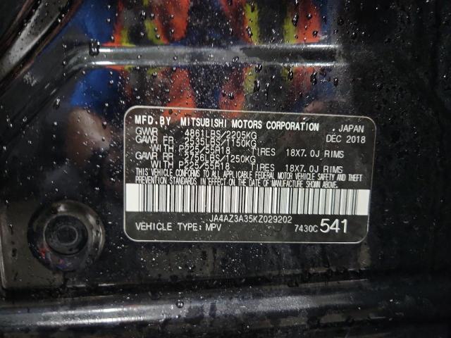 JA4AZ3A35KZ029202 - 2019 MITSUBISHI OUTLANDER SE BLACK photo 13