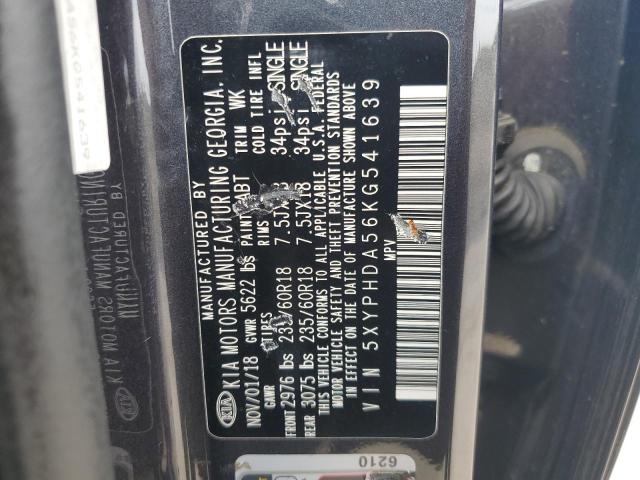 5XYPHDA56KG541639 - 2019 KIA SORENTO EX CHARCOAL photo 14