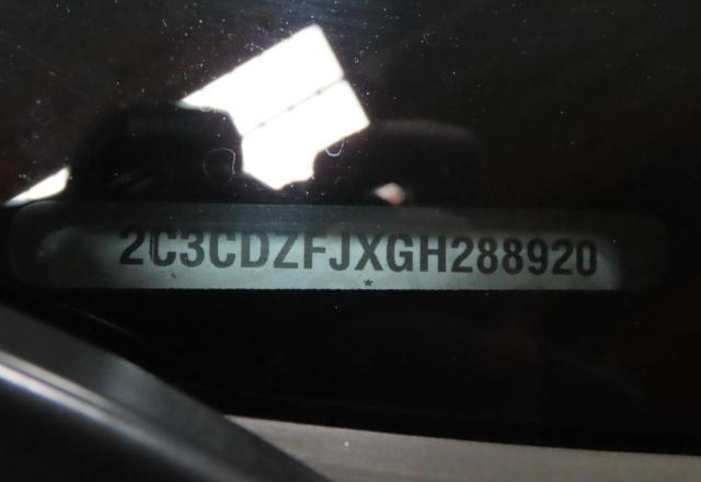 2C3CDZFJXGH288920 - 2016 DODGE CHALLENGER R/T SCAT PACK BLACK photo 10