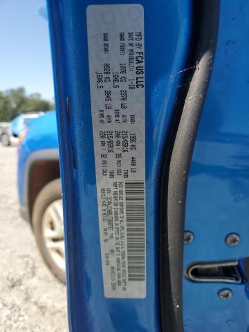 3C4NJCAB8JT308767 - 2018 JEEP COMPASS SPORT Mavi fotoğraf 13