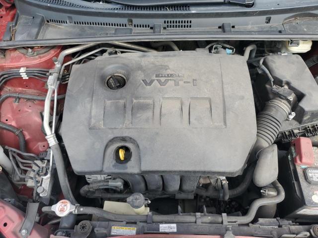 2T1BURHE9JC981406 - 2018 TOYOTA COROLLA L 勃艮第红 照片 11