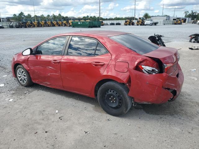 2T1BURHE9JC981406 - 2018 TOYOTA COROLLA L 勃艮第红 照片 2
