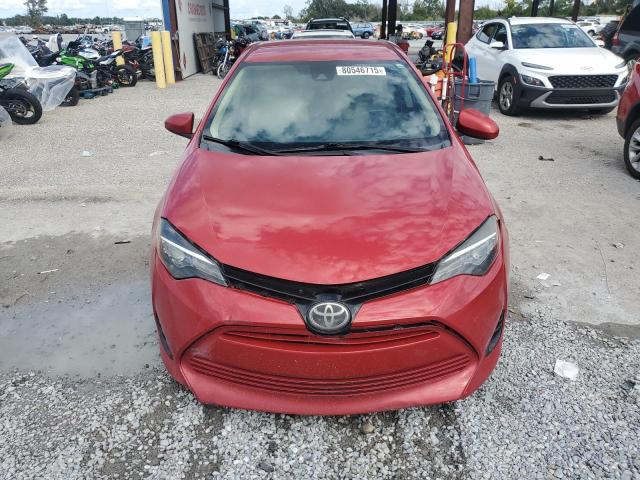 2T1BURHE9JC981406 - 2018 TOYOTA COROLLA L 勃艮第红 照片 5
