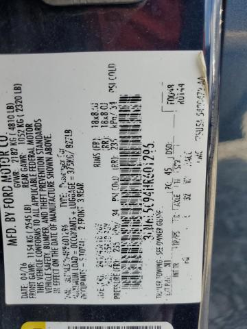 3LN6L5C94HR601296 - 2017 LINCOLN MKZ SELECT Blau Foto 12