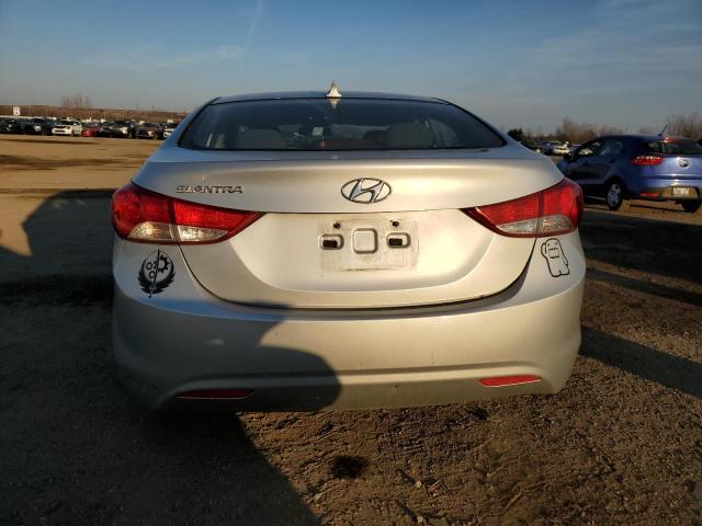 5NPDH4AE0DH334291 - 2013 HYUNDAI ELANTRA GLS SILVER photo 6