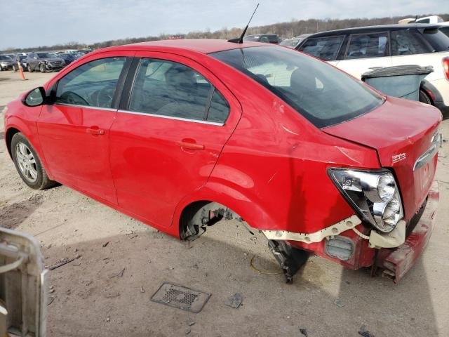 1G1JC5SH7D4155793 - 2013 CHEVROLET SONIC LT RED photo 2