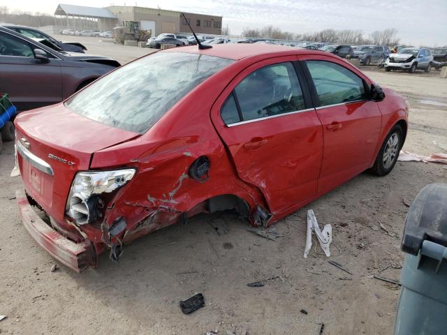 1G1JC5SH7D4155793 - 2013 CHEVROLET SONIC LT RED photo 3