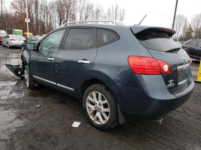 JN8AS5MV5DW608606 - 2013 NISSAN ROGUE S BLUE photo 2