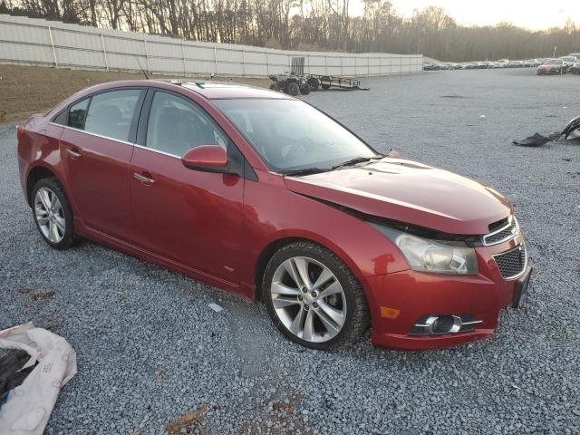 1G1PH5S9XB7295868 - 2011 CHEVROLET CRUZE LTZ RED photo 4