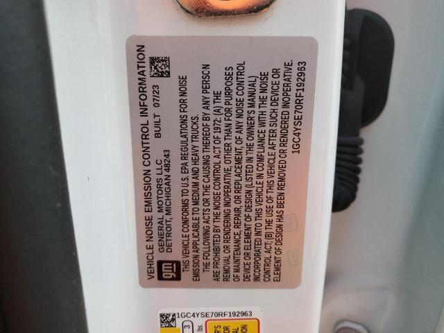 1GC4YSE70RF192963 - 2024 CHEVROLET SILVERADO K3500 白色 照片 12
