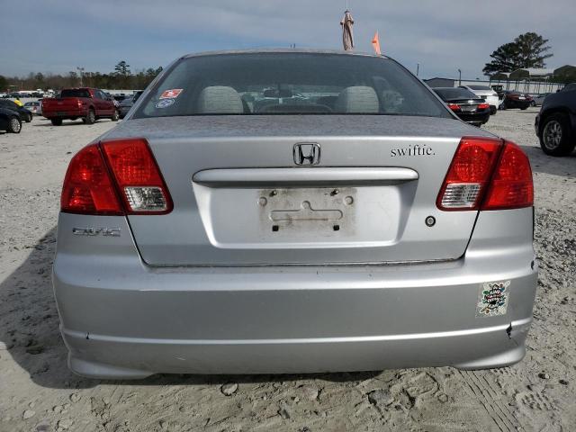 2HGES16334H611599 - 2004 HONDA CIVIC DX VP SILVER photo 6
