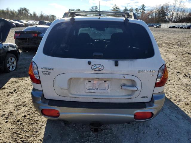 KM8SC73D34U825791 - 2004 HYUNDAI SANTA FE GLS WHITE photo 6