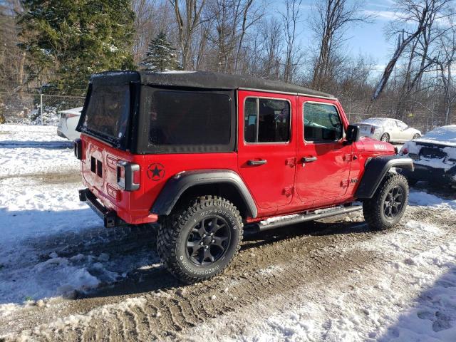 1C4HJXDN6PW519057 - 2023 JEEP WRANGLER SPORT RED photo 3