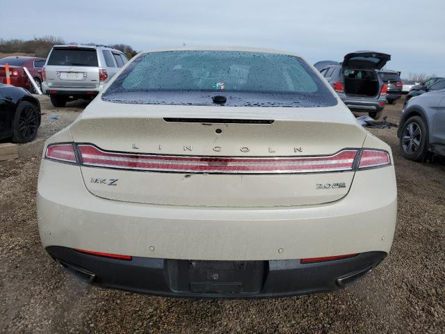 3LN6L2J99GR611564 - 2016 LINCOLN MKZ CREAM photo 6