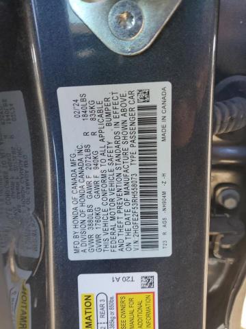 2HGFE2F53RH558073 - 2024 HONDA CIVIC SPORT Сұр фото 13