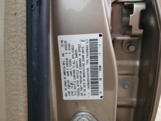 1HGCM66557A031659 - 2007 HONDA ACCORD EX TAN photo 12