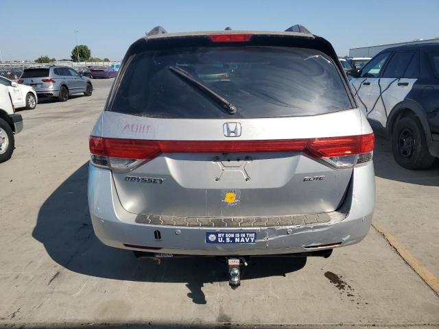 5FNRL5H93EB104392 - 2014 HONDA ODYSSEY TOURING SILVER photo 6