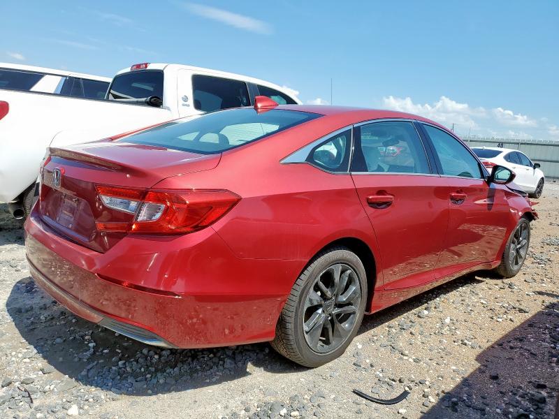 1HGCV1F1XJA214933 - 2018 HONDA ACCORD LX RED photo 3