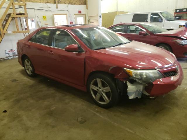 4T1BF1FKXEU753603 - 2014 TOYOTA CAMRY L RED photo 4