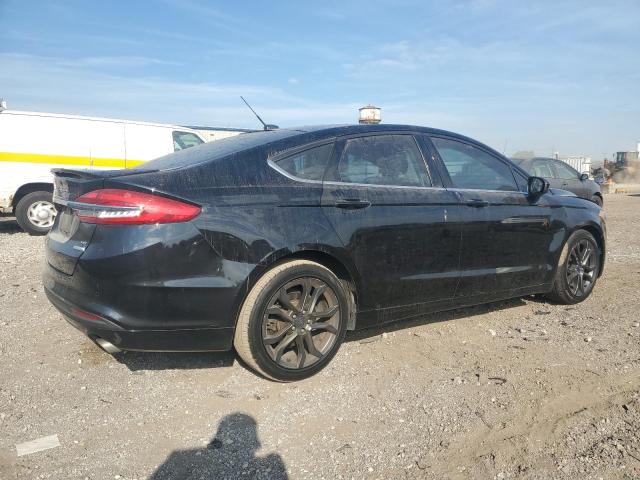 3FA6P0HDXJR229953 - 2018 FORD FUSION SE BLACK photo 3