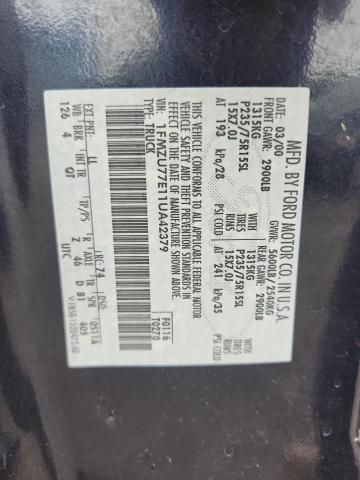 1FMZU77E11UA42379 - 2001 FORD EXPLORER S BLUE photo 12