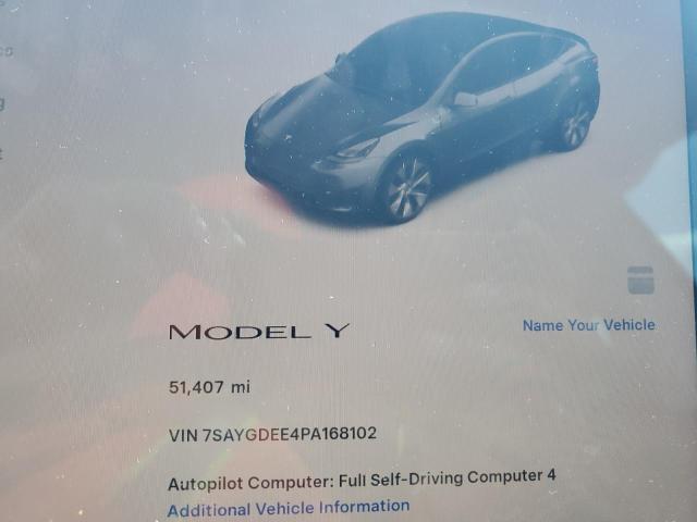 7SAYGDEE4PA168102 - 2023 TESLA MODEL Y Gris photo 9