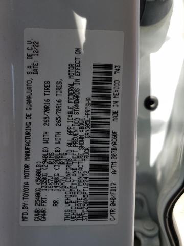 3TYCZ5AN5PT122472 - 2023 TOYOTA TACOMA DOUBLE CAB WHITE photo 13