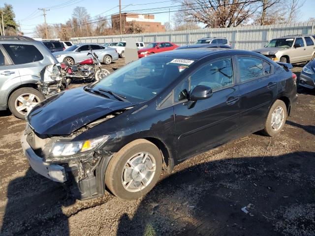 19XFB2F91DE262323 - 2013 HONDA CIVIC EXL შავი ფოტო 1