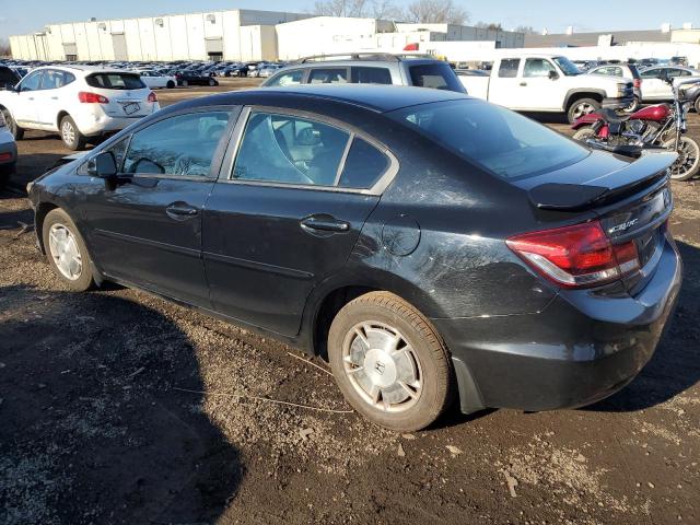 19XFB2F91DE262323 - 2013 HONDA CIVIC EXL შავი ფოტო 2