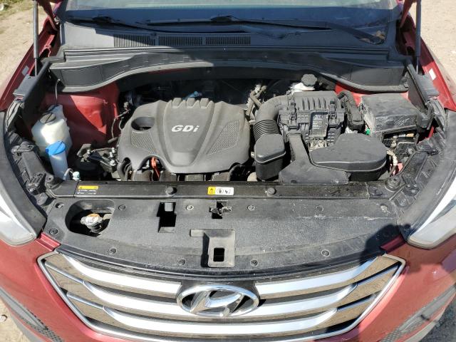 5XYZTDLB2GG371121 - 2016 HYUNDAI SANTA FE S RED photo 12