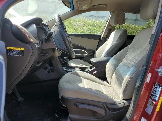 5XYZTDLB2GG371121 - 2016 HYUNDAI SANTA FE S RED photo 7