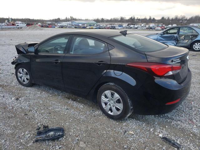 5NPDH4AE7GH785464 - 2016 HYUNDAI ELANTRA SE BLACK photo 2