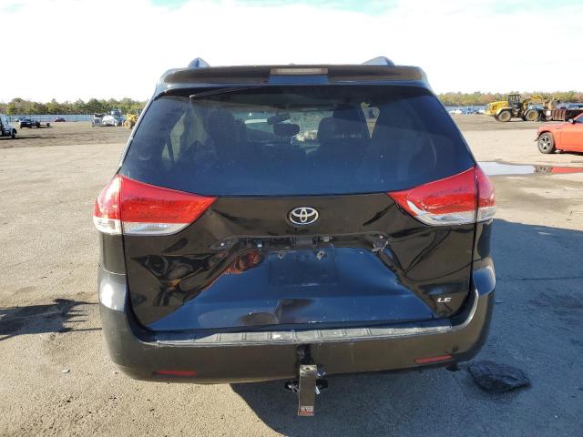 5TDKK3DC9BS168115 - 2011 TOYOTA SIENNA LE BLACK photo 6