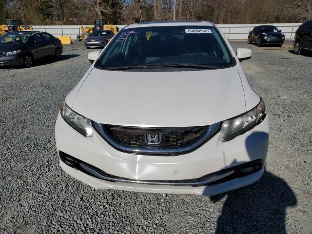 19XFB2F98FE062249 - 2015 HONDA CIVIC EXL WHITE photo 5