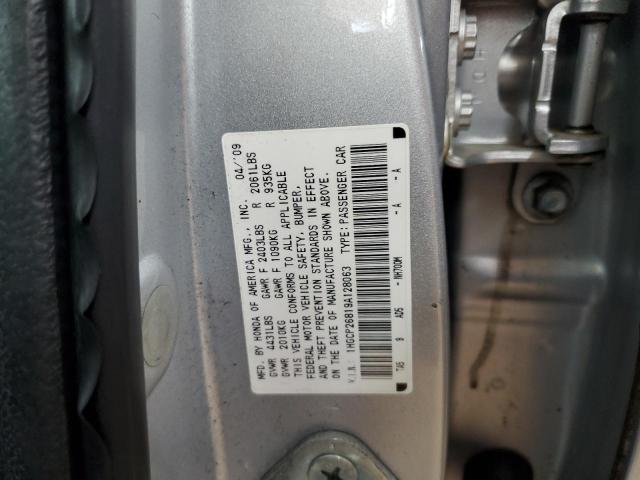 1HGCP26819A128063 - 2009 HONDA ACCORD EXL SILVER photo 12