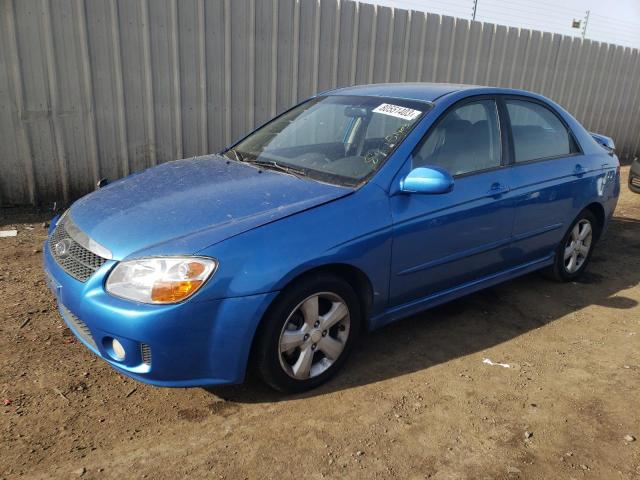 KNAFE122375008782 - 2007 KIA SPECTRA EX BLUE photo 1