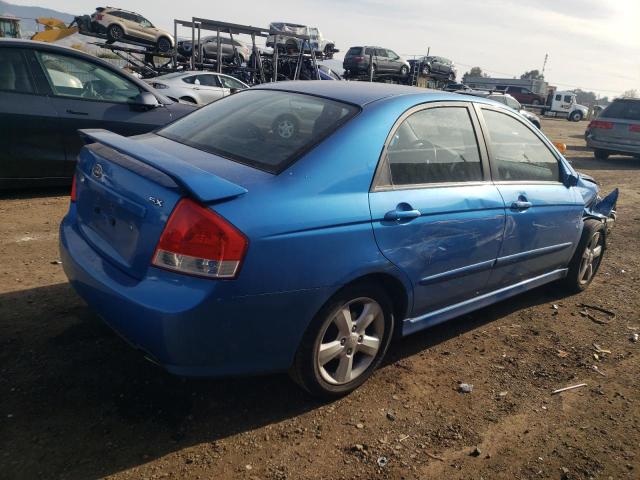 KNAFE122375008782 - 2007 KIA SPECTRA EX BLUE photo 3