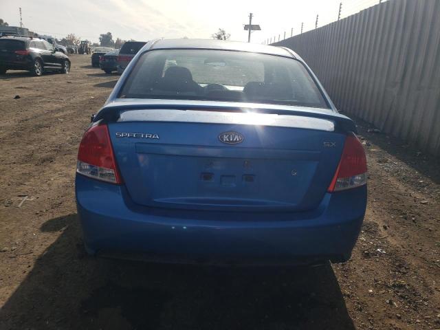 KNAFE122375008782 - 2007 KIA SPECTRA EX BLUE photo 6