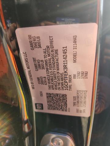 1GCPTFEK3R1142451 - 2024 CHEVROLET COLORADO ZR2 BLACK photo 13