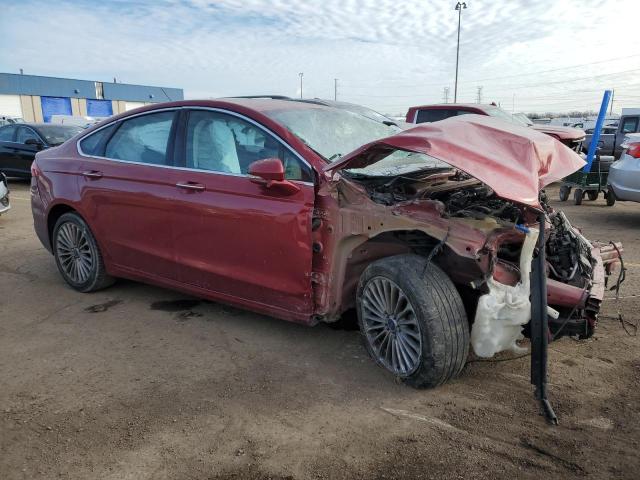 3FA6P0K93GR122577 - 2016 FORD FUSION TITANIUM RED photo 4