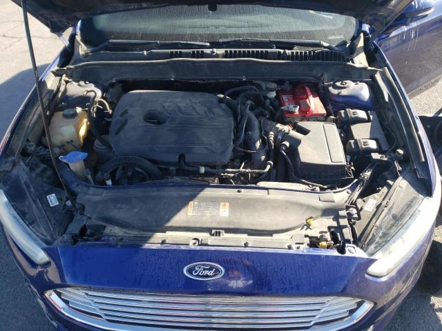 3FA6P0HD3GR404245 - 2016 FORD FUSION SE BLUE photo 11