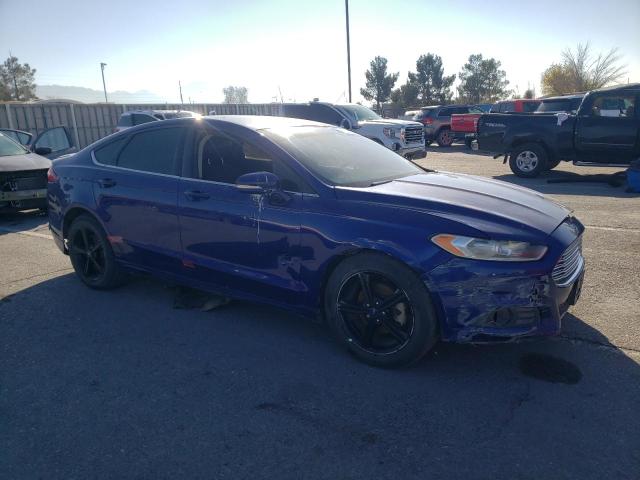 3FA6P0HD3GR404245 - 2016 FORD FUSION SE BLUE photo 4