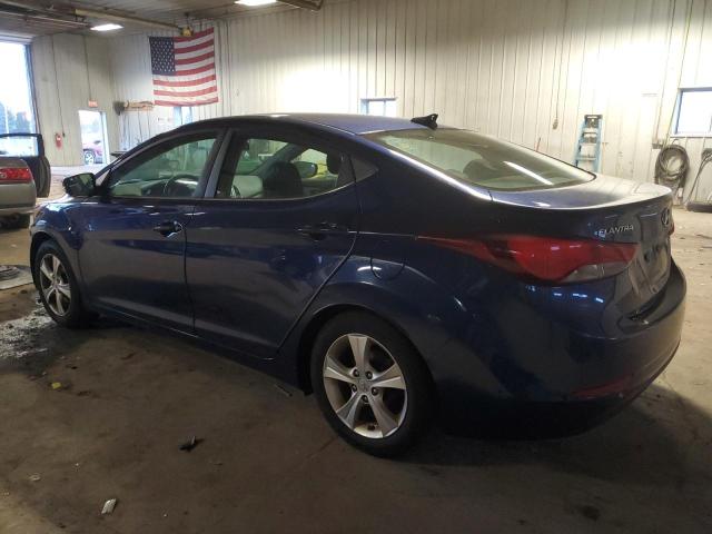 5NPDH4AE1GH767655 - 2016 HYUNDAI ELANTRA SE BLUE photo 2