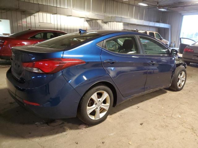 5NPDH4AE1GH767655 - 2016 HYUNDAI ELANTRA SE BLUE photo 3